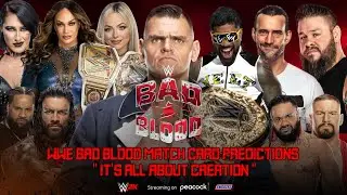 WWE BAD BLOOD 2024 MATCH CARD PREDICTIONS