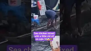 Sea chicken mixed with a little old oil on sale 👀😱🇬🇩💛 #GrenadaCarnival#Spicemas  #lindy0034 #Grenada