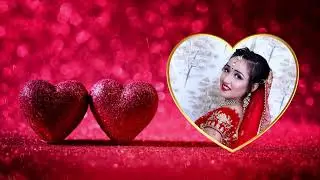 Green Screen Heart Frame Background | Love video background | DMX