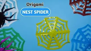 Nest spider origami tutorial makes nest spider origami simple and easy