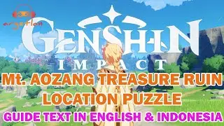 Mt. Aozang Ruin treasure Location | Lokasi Ruin Trasure di Mt. Aozang - Genshin impact