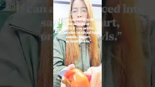 Persimmon 'Fuyu' - sweet, chunchy and healthy #contentcreator #fuyu #persimmonfruit