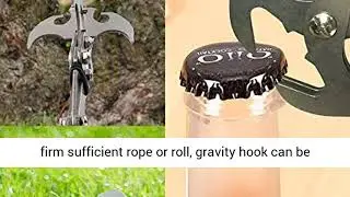 Multifunctional Stainless Steel Gravity Hook, Survival Folding Grappling Hook, Climbing Claw,
