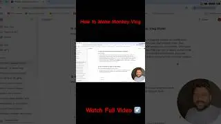 How to Make Viral Ai Monkey Vlog | Veo3 Ai #ai #videomodeling #aivideogenerator