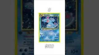 Top 10 Expensive Pok&eacute;mon Neo Genesis Cards #shorts