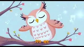 🦉3x sleep-inducing lullaby for babies +white noise 💤 Cosmos Holds You - Mindy The Sleepy Owl 🦉