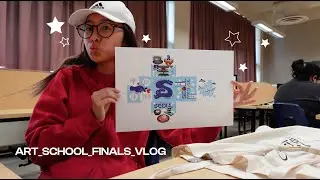 school vlog | finals week as a graphic design student 💻🖱️