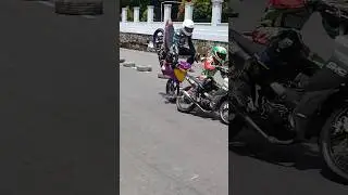 Crash Ala Moto GP Road Race Lubuk Sikaping #roadrace #roadrace2024 #roadraceindonesia