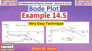 (English)ENA || Example 14.5 || Bode Plot || Very Easy Technique