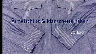 JEANS Ärmelschlitz & Manschetten nähen - Lilo Siegel