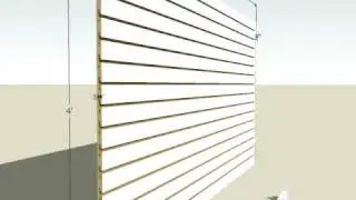 White Melamine Slatwall Panels