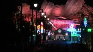 2012 DCA Cars Land Main Street Night Time Lights, April 28 HD (1080p)