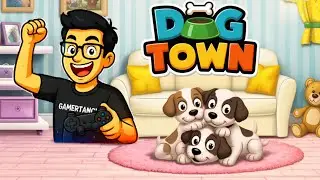 Playing Dog Town Virtual Pets Game | Cute Puppy Care and Pet House Upgrade 🦴🏡