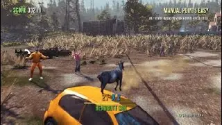Goat Simulator - Jumping on a moving car