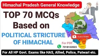 Top 70 MCQs Based on Political Structure of Himachal | Politics of HP | HP General Knowledge | HP GK