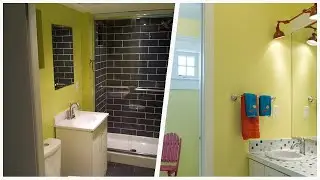 75 Green Bathroom With Yellow Walls Design Ideas You'll Love ☆
