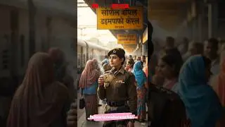 रेलवे स्टेशन पर खड़ी थी एक असली शेरनी.#ai #indianarmy #army #shortsfeed #views #aishorts #viralshort