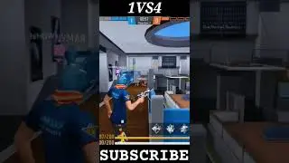 1VS4🎯#shorts#freefiremax #shortsvideo #malayalamgaming #gaming #highlights #wipeout #freefire