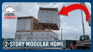 2-Story Modular Retirement Home With Attached 3-Car Garage! - Buffalo Modular Homes