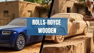 This Rolls-Royce Is Made Entirely of Wood 😳 Handcrafted masterpiece 