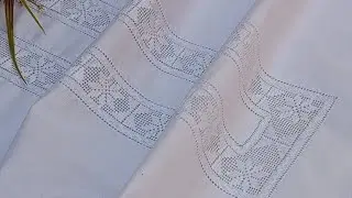 Latest Hand Embroidery Shirt Tarkashi Design2024/Super Easy Hardanger For Beginners/Tarkashi Work