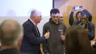 Hanukkah candle lighting event with the Zionist Federation of Australia