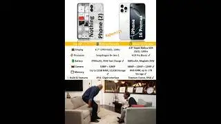 nothing phone 2 vs iphone 16promax compare #nothing2 #nothingphone2 #iphone16promax #compare