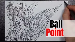 Abstract Ballpoint Pen Drawing & Motivation by J Sheetz