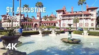 St. Augustine, Florida | Walking Tour | 4K