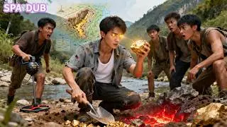 A poor young man got a system for finding gold; every scoop brought up gold.
