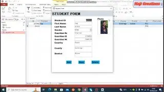 Form creation using MS Access