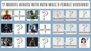 17 Marvel Heroes with BOTH Male & Female Versions! 😱 #marvel #avengers #facts