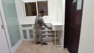 wardrobe and dressing table storage cabinet inside bedroom
