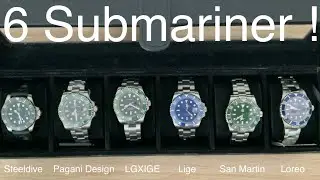 Bandingin 6 Homage submariner ! ⭐️ Harga 1 - 2 jutaan   ⭐️ Steeldive San Martin Pagani Design Loreo