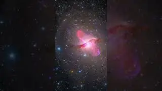 Galaxy's Dusty Core to Study an Active Supermassive Black Hole #galaxy #shorts
