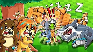 絶対に起こしていけないブレインロットから激レアキャラをこっそり盗んでみた結果...！？【 ロブロックス Roblox 】