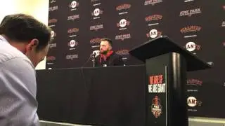Jeremy Affeldt chokes up at retirement presser