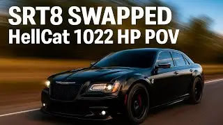 CREW MOTERFEST 1022HP HELLCAT SWAPPED CHRYSLER 300 SRT8 POV DRIVE ⭐
