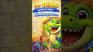 Der Dino geht in den Kindergarten | Lustiges Kinderlied zum Mitmachen  #kinderlied #kindersong