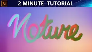 How to Create Fur Text Design | Illustrator Tutorial 2020 for Beginners