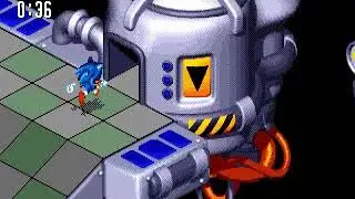 Sonic 3D Blast: Director's Cut Gene Gadget Zone Act 2 (Time Challenge) (Genesis)