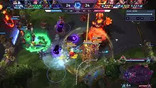 Heroes of the Storm - Mei  5 man team wipe :D