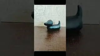 Dachshund dog #claymodelling  #dog #shorts  #youtubeshorts
