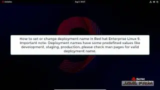 How to Set or Change Deployment Name on RHEL 9
