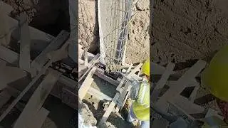 Needle vibrator in use #needle #vibrator #casting #column #beams #civil #project #cement #steel #nse