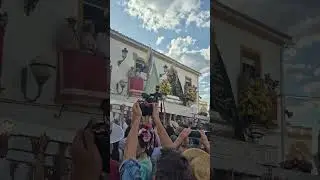 La virgen de Alharilla pasando por la casa hermandad de Arjona 2025