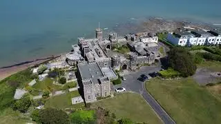 Kingsgate Castle | Flyby featuring Kingsgate Bay & Joss Bay | Drone Flight