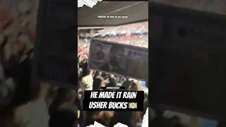 Usher Super Bowl Halftime Show it was raining usher bucks 💵😂💯 #usher #hiphop