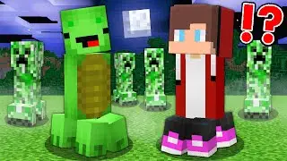 How Mikey and JJ Became a CREEPERS - Minecraft Maizen Challenge