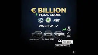 VW-JSW India JV Confirmed: &euro;1B SUV Project&mdash;Game Over M&M!